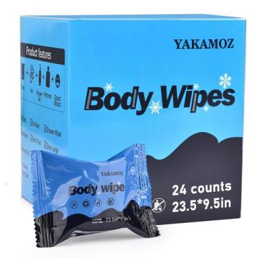 Imagem de Toalhetes corporais YAKAMOZ Large para adultos que tomam banho sem águ