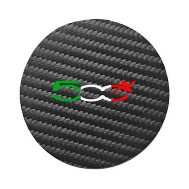 Imagem de Protetores De Porta-Copos Para Carro Fiat 500, 2 Peças, Almofadas Redo