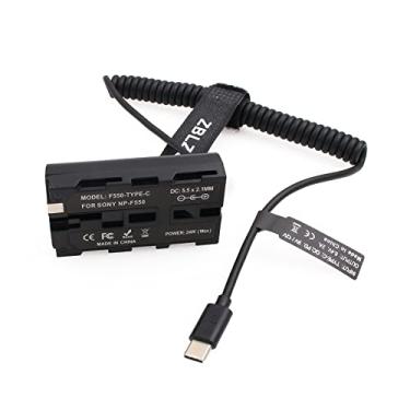 Imagem de ZBLZGP Bateria falsa de acoplador USB C para NP-F DC para monitor Sony NP-F550 F770 F570 F970 Atomos Ninja V