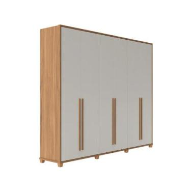 Imagem de Guarda-Roupa Casal com espelho Rockford 6 portas 274 cm - PROVINCIA, C