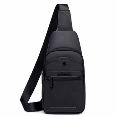 Imagem de Mochila Transversal Bolsa Ombro Shoulder Bag Impermeável Unissex Antif