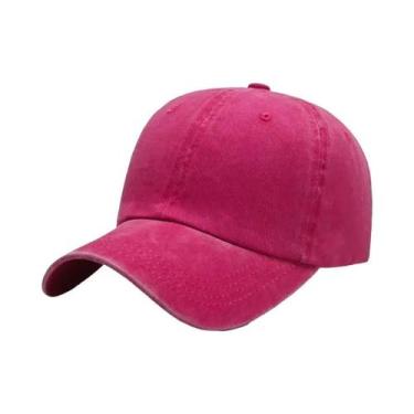 Imagem de Boné de Beisebol Unissex Ajustável - Algodão Lavado, Casual e para Uso