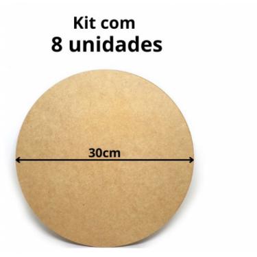 Imagem de 8 Sousplat MDF 30cm de diâmetro e 3MM de espessura