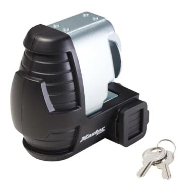 Imagem de Master Lock Trava de reboque, trava de acoplador de reboque universal, 379DAT, prata, padrão