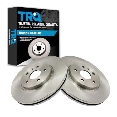 Imagem de TRQ Conjunto de 2 pares de rotor de freio a disco dianteiro LH RH para Buick Chevy