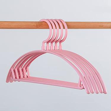 Imagem de Cabides para casacos, armário de 40 cm, de plástico, economia de espaço, ombros largos, organizador multifuncional, guarda-roupa, camisa, cabides antiderrapantes, verde, arejador interno