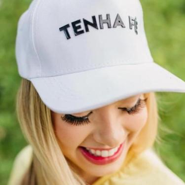 Imagem de Boné Branco com Frase - Presente de Deus