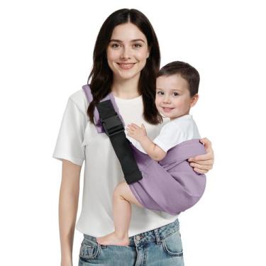 Imagem de Porta-estilingue para bebês MISSWISDOM, ajustável de 3 a 14 kg, roxo