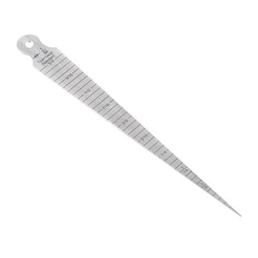 Imagem de Inoxidável Taper Feeler Buraco Métrica Imperial Espessura Medidores 1-15mm Faixa de Medição para Diâmetro Interno Determinação Clearance Medição Portátil e Compacto