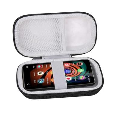 Imagem de Capa para Sony NW-A306 32GB leitor de música digital portátil de alta resolução com bolso de malha para cabo de fones de ouvido (apenas capa) (preto)