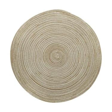 Imagem de LUGAR AMERICANO DE POLIÉSTER MARROM E BRANCO 38cm