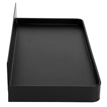 Imagem de GLOGLOW Prateleira de Parede de Metal, Prateleira Flutuante de Aço Inoxidável para Banheiro e Quarto, Suporte de Telefone para Dispositivos Inteligentes, 7,3 X 3,5 Polegadas (Preto)