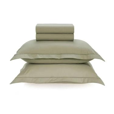Imagem de Jogo De Cama Casal 200 Fios Deliz - Karsten Salvia / Verde