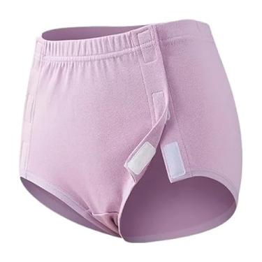 Imagem de Roupa íntima feminina de algodão adaptável – Calcinha fácil de abrir para idosos e acamados (G)