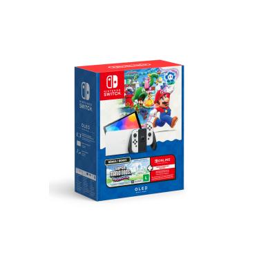Imagem de Bundle Nintendo Switch OLED + Super Mario Bros Wonder + 3M Nintendo Switch Online