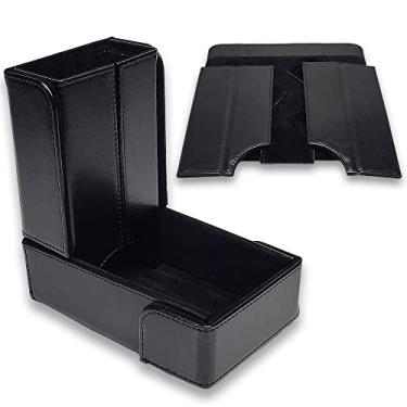Imagem de Forged Dice Co. The Keep Compact Foldable Dice Tower with Dice Tray - Strong Magnetic Fittings - Snap-Free Design - Ideal for RPG Players and Dungeon Masters - Easily Store and Transport - Black