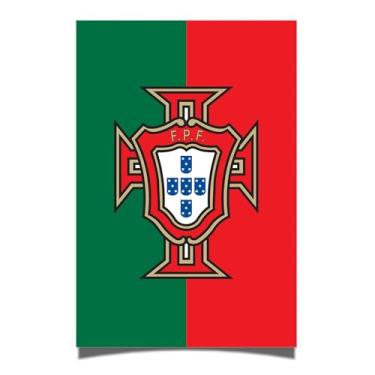 Imagem de Desert Cactus Pôster da Federação Portuguesa de Futebol de Portugal FPF Seleção das Quinas Futebol Futebol 28 x 43 cm Decoração de escritório Decoração Oficial Fan Gear (28 x 43 cm, Versão A)