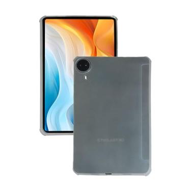 Imagem de Capa transparente fosca para tablet TECLAST T60Pro de 12 polegadas, capa protetora FJIASTB flexível TPU à prova de choque, leve (semitransparente)