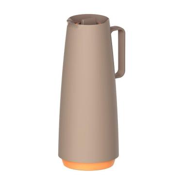 Imagem de Bule Garrafa Térmica Exata Em Plástico Com Ampola De Vidro 1 L Bege - Tramontina 61636108