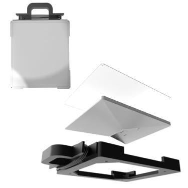 Imagem de Fuwkeo Mini suporte magnético starlink – liberação rápida magnética para trailers, vans, barcos – resistente a UV, alta temperatura, durável, fixação forte de 181 kg – Starlink Mini kit de teto