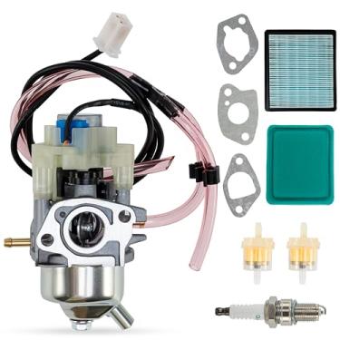 Imagem de BlueStars Kit de carburador 63584 - Compatível com Predator 3500 Watts Inverter Generator 63584 Carb 3500W Gaxetas de filtro de ar Linha de Combustível de Vela de Ignição - Substitui 16100-ZL0-D66
