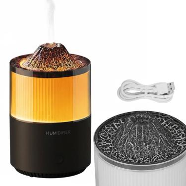 Imagem de Umidificador Luminaria Vulcao Climatizador Purificador Ar Sala Estar Quarto Casa Decoraçao Mesinha Escrivaninha