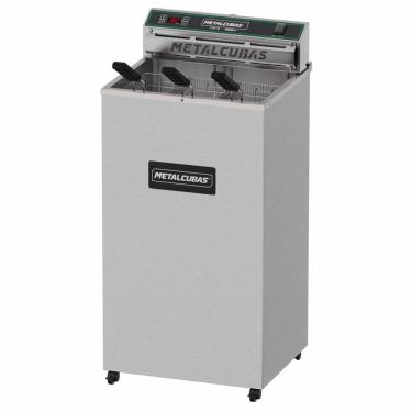 Imagem de Fritador Industrial Elétrico Metalcubas FOE 18 P Zona Fria de Óleo 18L 220V COD MTC0080[25448]