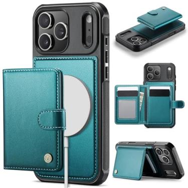 Imagem de SFDSUH Capa Carteira Magnética 2 em 1 Destacável em Couro com Suporte Integrado para Cartões e Design Air para iPhone 16e (Azul Celeste)