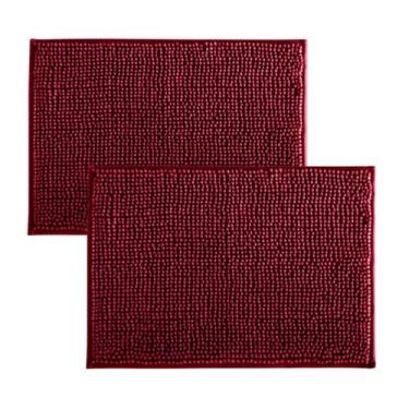 Imagem de Kit c/ 2 Unds Tapete Dedinho Bolinha 45x65 Vermelho Areas de Passagem 