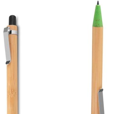 Imagem de Genérico Kit Caneta Ecológica Esferográfica Retrátil, Papel Reciclado, Azul, Estilo Sustentável, Texturizado, 2 Unidades, para Escrita Geral, 6 Anos ou Mais (Preto e Verde .)