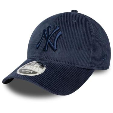 Imagem de New Era Boné de beisebol adulto 9Forty Cord MLB New York Yankees azul-marinho