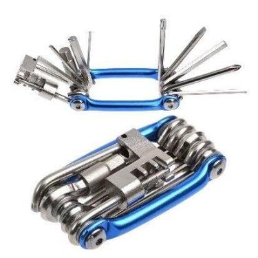 Imagem de Canivete Ciclista 12funções Chave Corrente Espátula Bike Mtb - Keedi