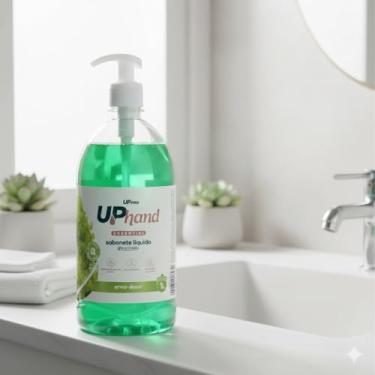 Imagem de Sabonete Líquido Glicerinado 1L Erva Doce Up Hand com Pump Dispenser