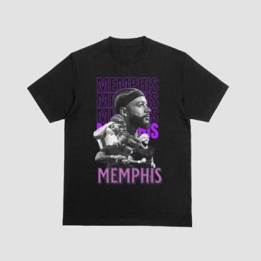 Imagem de Camisetas Básicas Unissex 100% Algodão Estampa Memphis Depay - Propria