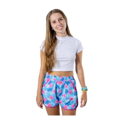 Imagem de Shorts Estampado Menina Tactel Floral - Nick.Tóia, Estampado, 16