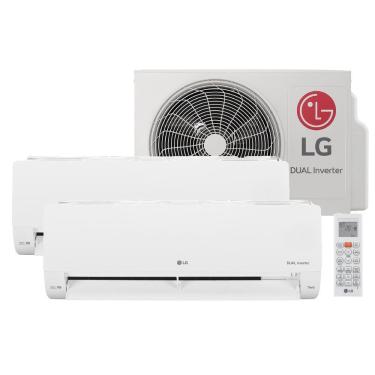 Imagem de Ar-Condicionado LG Dual Inverter Voice +AI Bi-Split 16.000 BTUS (9.000+9.000 BTU) Frio 220V S32Q16SA181