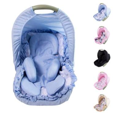 Imagem de Capa Para Bebê Conforto com Apoio Redutor e Capota Menina Menino 03 Pe