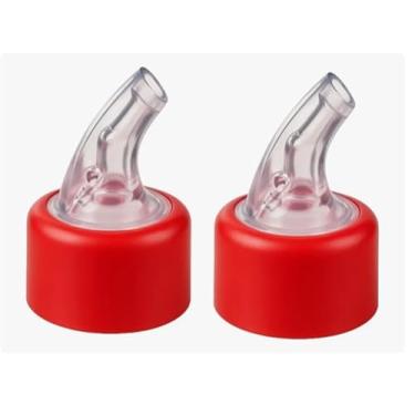 Imagem de 2 Bico Dosador Para Azeite E Vinagre 30 Mm Salada 2x1 vermelho