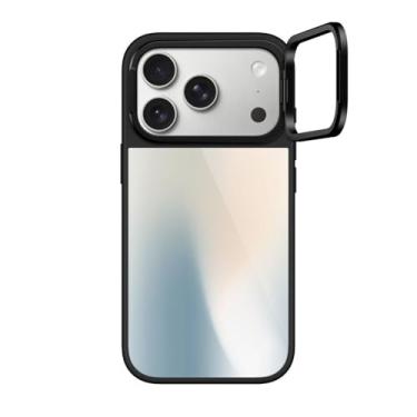 Imagem de CASETiFY Capa Glaze Ring Stand para iPhone 17 Pro [suporte/1,5 m. 1X proteção contra quedas de grau militar/compatível com Magsafe] - seda macia - preta