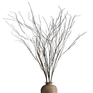 Imagem de Eiyye Ramos de salgueiro realistas, galhos artificiais dobráveis, plantas falsas, decoração faça você mesmo, casa, fazenda, jardim, escritório, hotel, 10 peças