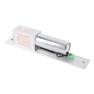 Imagem de Jiawu Fechadura de Parafuso Elétrico 12V Fechadura de Alumínio Durável Em Aço Inoxidável Com Travamento Automático para de Controle de Acesso, Elétrica Magnética para Várias Instalações de