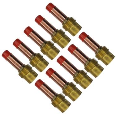 Imagem de Kit 10 Difusor Corpo Fixador Gás Lens Leve 2,40mm 45v26 Solda Tocha Tig Hw17/18/26