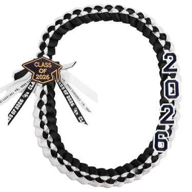 Imagem de FOMOMDI Colar trançado de formatura 2026 Leis para graduação, para estudantes universitários, materiais de festa de pós-graduação, 2026, Poliéster, Sem Pedra Preciosa