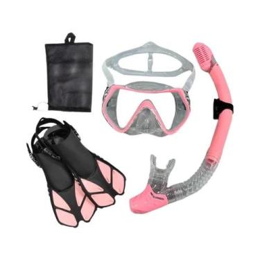 Imagem de Máscara de mergulho e óculos de mergulho conjunto de tubo de natação a