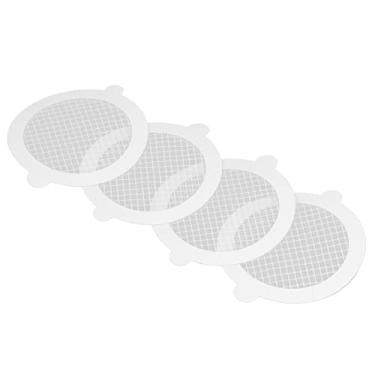 Imagem de GLOGLOW Coletor de Cabelo para Dreno de Chuveiro, Coletor de Cabelo Durável de Fibra de Vidro para Captura Eficiente de, Perfeito para Banheiras e Chuveiros (50 peças (diâmetro do círculo 9cm,