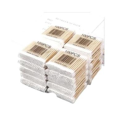 Imagem de Cotonetes Descartáveis De Dupla Ponta 100 500PCS Ferramentas De Limpez