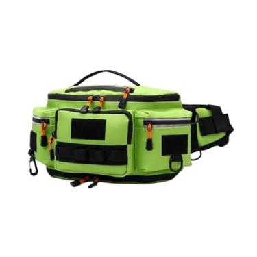 Imagem de VEVEL Bolsa de cintura para acampamento, peito, bolsa de viagem para homens, ciclismo, caminhadas, esportes ao ar livre, transversal, cinto tático, pochete de pesca, Verde, One Size