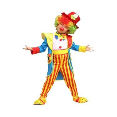 Imagem de Fantasia De Palhaço Para Crianças, Macacão Para Carnaval, Circo E Fest
