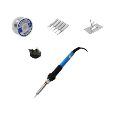 Imagem de Ferro De Solda Elétrico Ajustável De 60W Com Plugue EU/US/UK, Ferramen