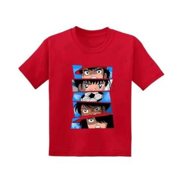 Imagem de Camiseta Infantil De Algodão Com Tema De Anime Captain Tsubasa, Para M